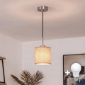 Brilagi - LED-люстра на тросі NUBILA 1xE27/60W/230V діаметр 14 см чорний/світло-коричневий