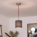 Brilagi - LED-люстра на тросі NUBILA 1xE27/60W/230V Ø 14 см червона/антрацит