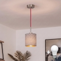 Brilagi - LED-люстра на тросі NUBILA 1xE27/60W/230V Ø 14 см червона/сіра