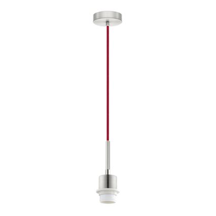 Brilagi - LED-люстра на тросі NUBILA 1xE27/60W/230V Ø 14 см червона/сіра