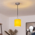 Brilagi - LED-люстра на тросі NUBILA 1xE27/60W/230V Ø14 см чорна/жовта