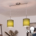 Brilagi - LED-люстра на тросі NUBILA 2xE27/60W/230V зелена