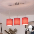 Brilagi - LED-люстра на тросі NUBILA 3xE27/60W/230V червона
