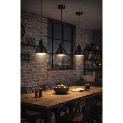 Brilagi - LED-люстра на тросі RIDDY 1xE27/60W/230V чорна