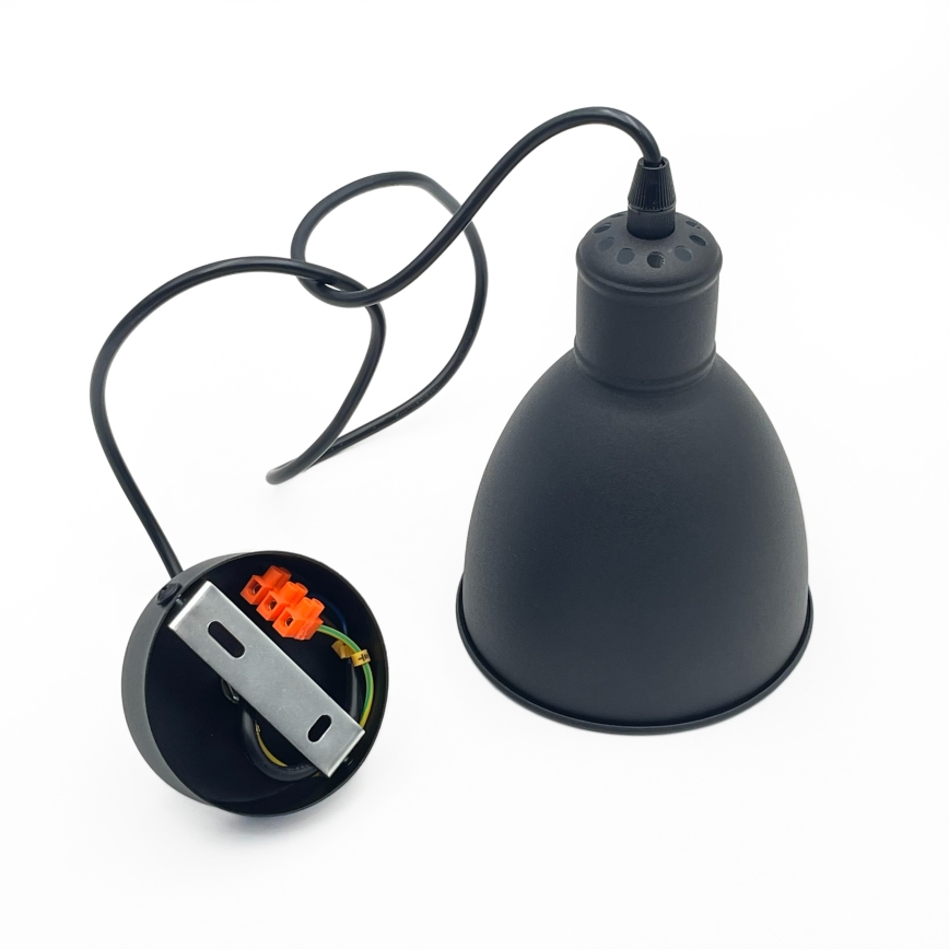 Brilagi - LED-люстра на тросі RIDDY 1xE27/60W/230V чорна