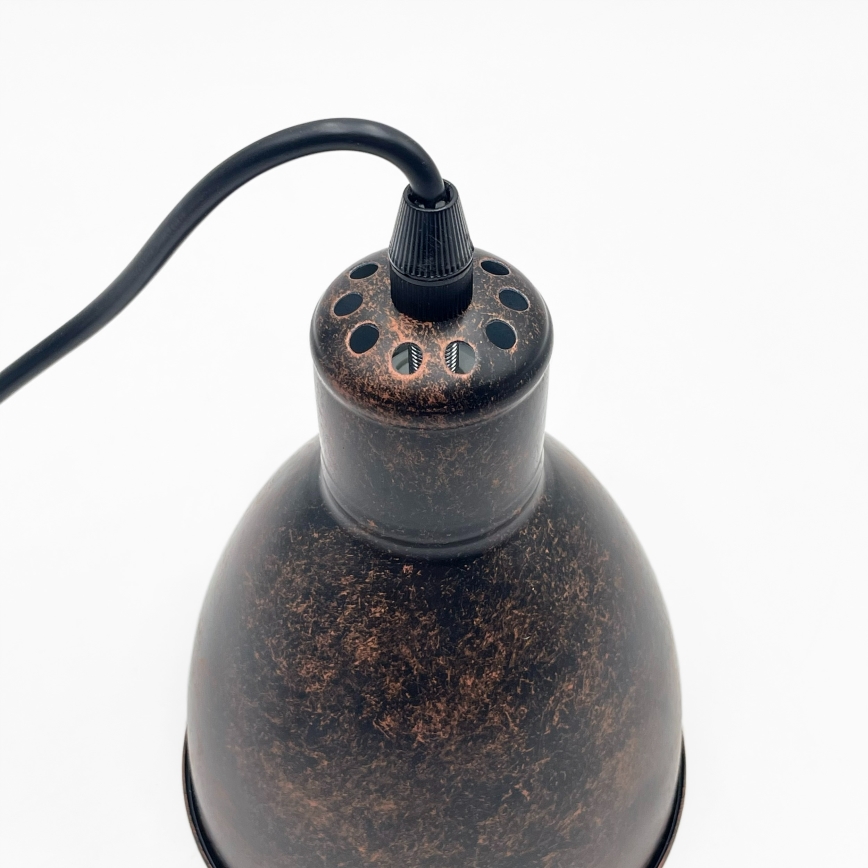 Brilagi - LED люстра на тросі RIDDY 1xE27/60W/230V мідна/патина