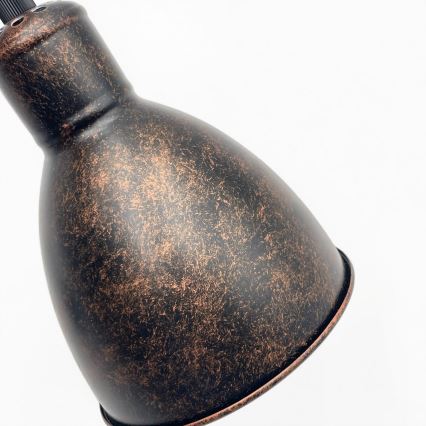 Brilagi - LED люстра на тросі RIDDY 1xE27/60W/230V мідна/патина