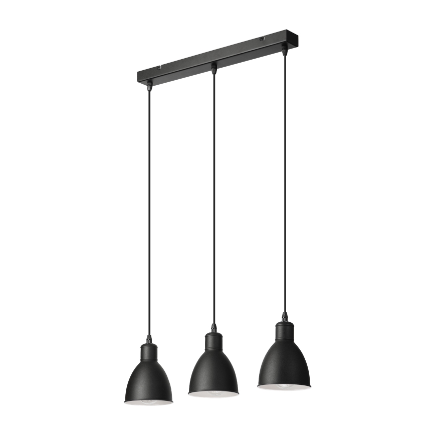 Brilagi - LED-люстра на тросі RIDDY 3xE27/60W/230V чорна