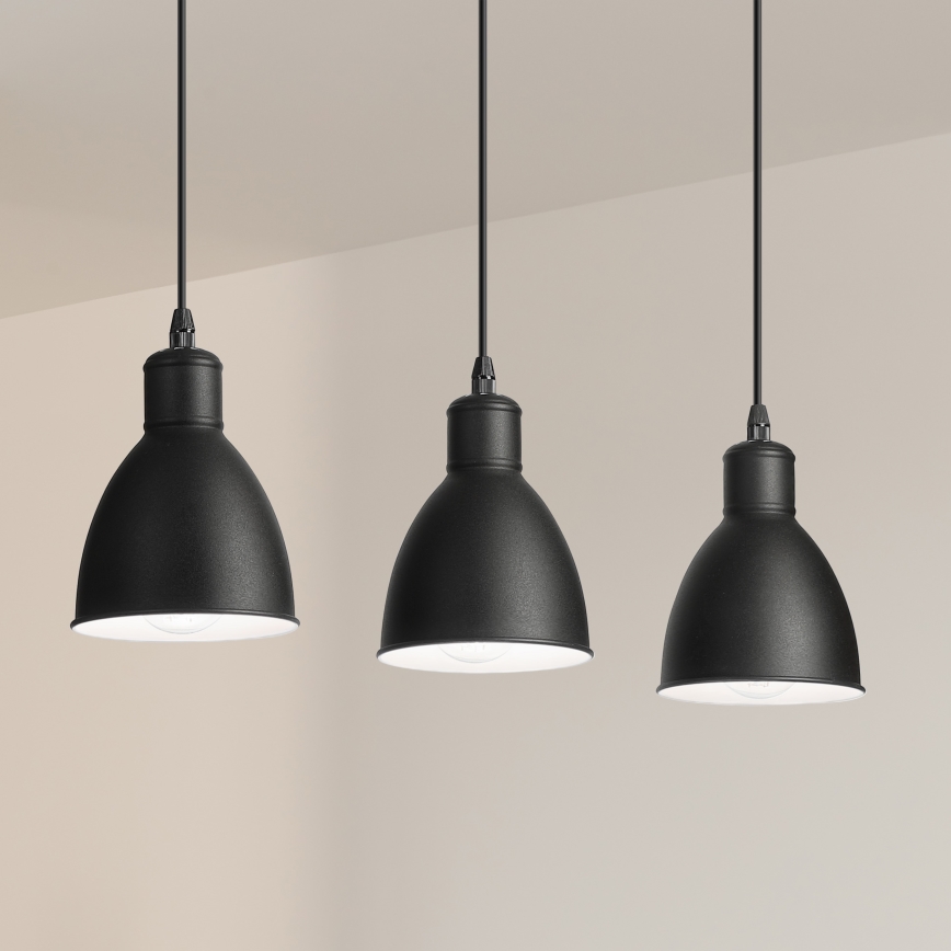 Brilagi - LED-люстра на тросі RIDDY 3xE27/60W/230V чорна