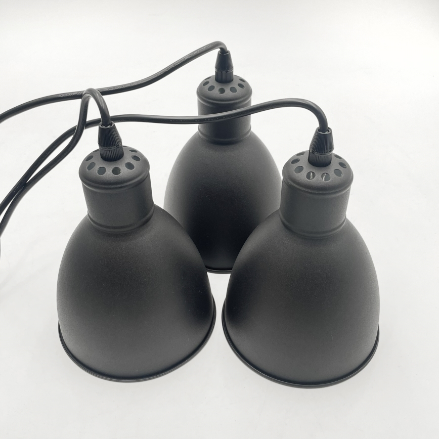 Brilagi - LED-люстра на тросі RIDDY 3xE27/60W/230V чорна
