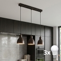 Brilagi - LED-люстра на тросі RIDDY 3xE27/60W/230V мідна/патина