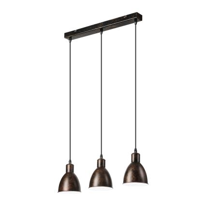 Brilagi - LED-люстра на тросі RIDDY 3xE27/60W/230V мідна/патина