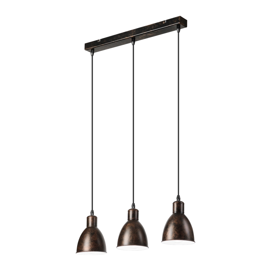 Brilagi - LED-люстра на тросі RIDDY 3xE27/60W/230V мідна/патина
