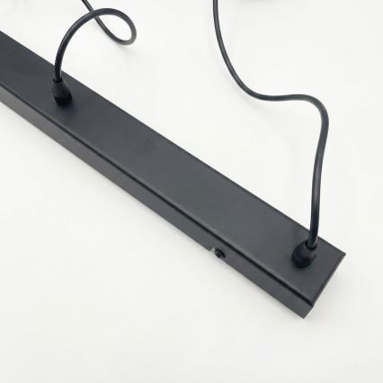 BRILAGI - LED-люстра на тросі RIDDY 4xE27/60W/230V чорна