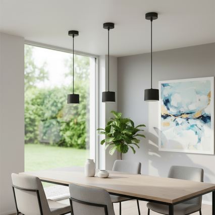 BRILAGI - LED Люстра на тросі STRIPY 1xGX53/15W/230V pr. 82 mm чорна