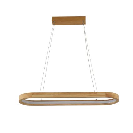 Brilagi - LED люстра на тросі UMEA WOOD LED/30W/230V 70x20 см, дерев'яна