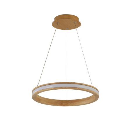 Brilagi - LED-люстра на тросі UMEA WOOD LED/30W/230V діам. 40 см, деревина гевеї