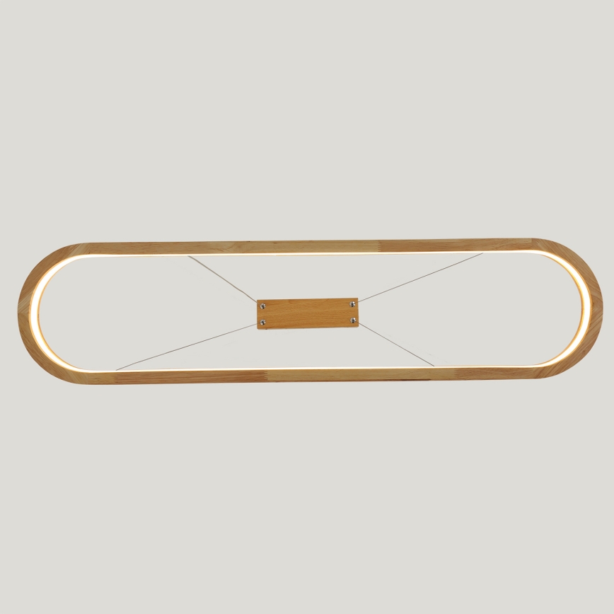 Brilagi - LED люстра на тросі UMEA WOOD LED/40W/230V 90x22 cm дерево