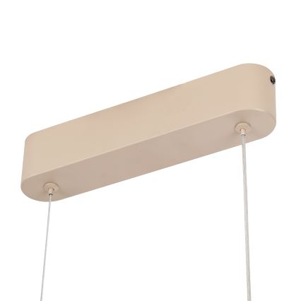 Brilagi - LED підвісна люстра з можливістю затемнення на тросі TWISTER LED/60W/230V 3000-6000K бежевого кольору + пульт дистанційного керування
