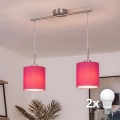 Brilagi - LED-люстра NUBILA на тросе 2xE27/60W/230V розовая