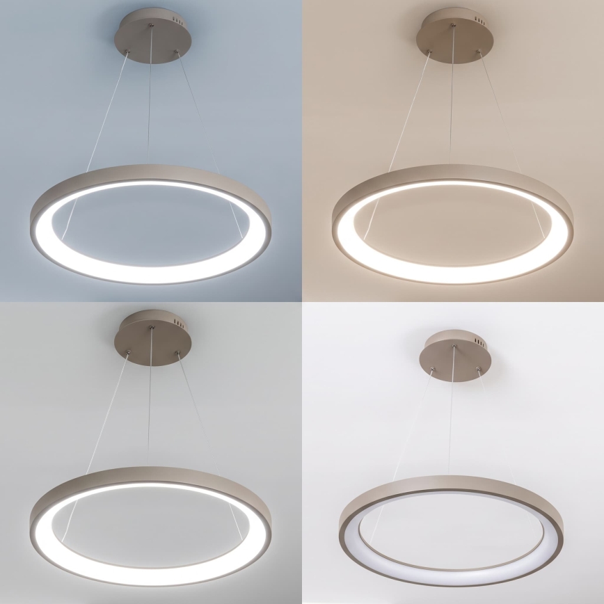 BRILAGI - LED-люстра з регулюванням яскравості на тросі FALCON SLIM LED/42W/230V 3000-6500K діаметр 50 см бежевого кольору + пульт дистанційного керування