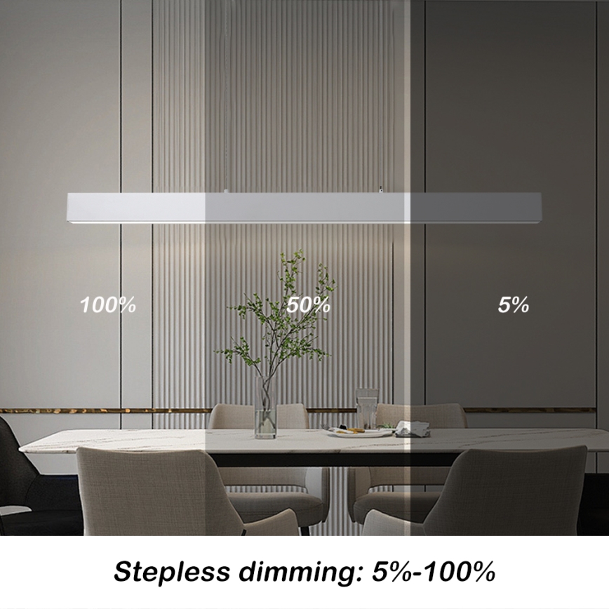 Brilagi - Світлодіодна підвісна люстра з регулюванням яскравості SLEEKLINE SMART LED/40W/230V 3000-6000K Wi-Fi Tuya білий + пульт дистанційного керування