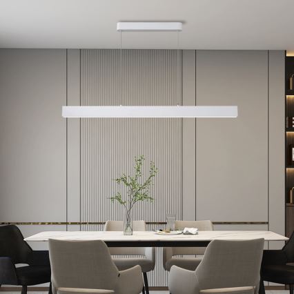 Brilagi - Світлодіодна підвісна люстра з регулюванням яскравості SLEEKLINE SMART LED/40W/230V 3000-6000K Wi-Fi Tuya білий + пульт дистанційного керування