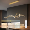 Brilagi - LED люстра з регульованою яскравістю на тросі SIGNATURE LED/55W/230V 3000-6000K 120x23 cm золота + пульт дистанційного керування