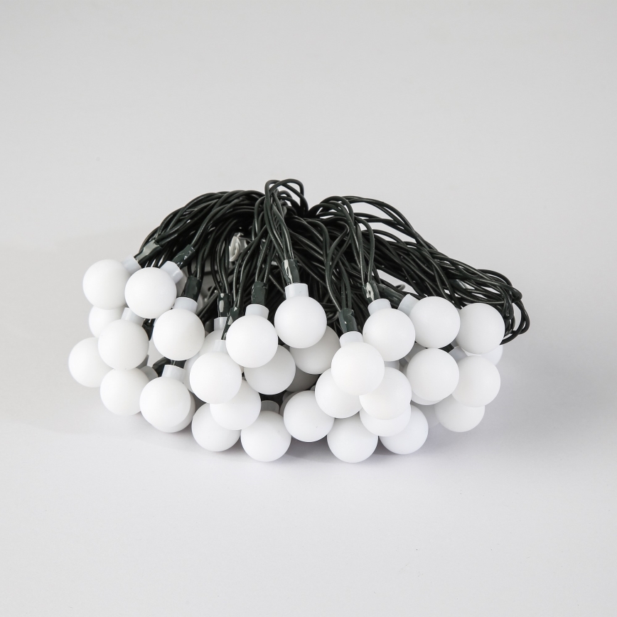 Brilagi - LED На сонячній батареї декоративна гірлянда BUBBLE 50xLED/8 функцій 7м IP65 теплий білий 600 mAh