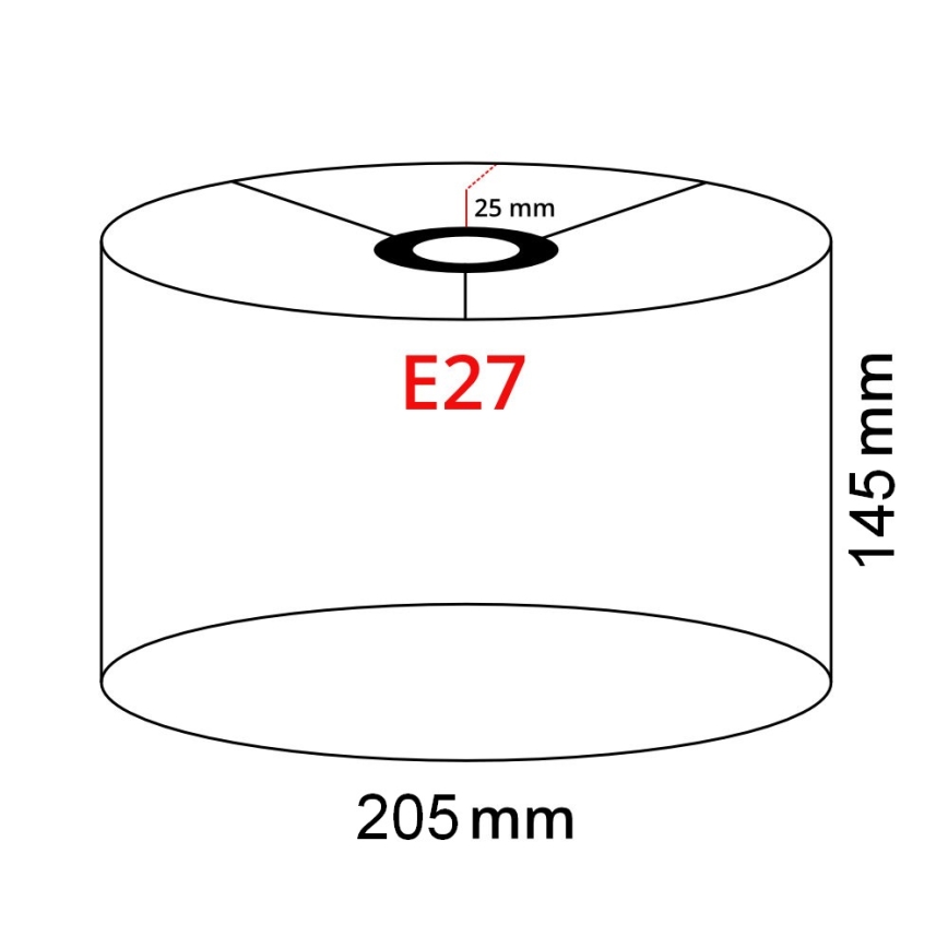 Brilagi - LED напольная лампа CERIA 1xE27/40W/230V диам. 20,5 см белый/матовый хром