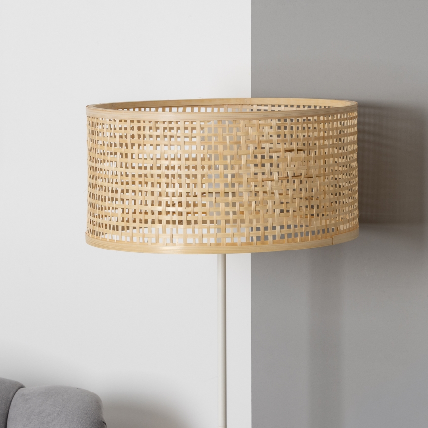 Brilagi - LED напольная лампа CERIA 1xE27/40W/230V диам. 40 см бамбук/белый