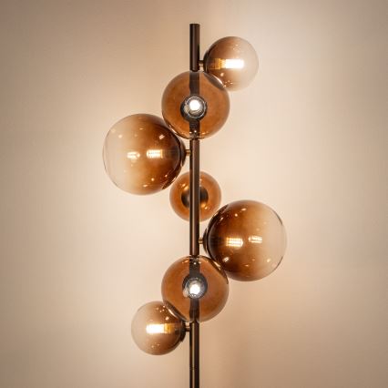 BRILAGI - LED напольная лампа MILLA 7xG9/3W/230V коричневая/дымчато-коричневая