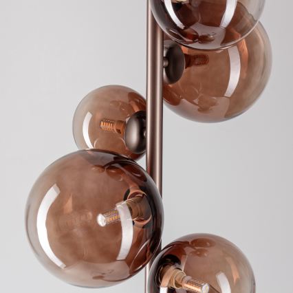 BRILAGI - LED напольная лампа MILLA 7xG9/3W/230V коричневая/дымчато-коричневая