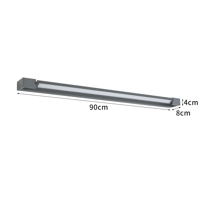 Brilagi - LED уличный настенный светильник AQUA LINE LED/24W/230V 90 cm IP44 антрацит CRI 90
