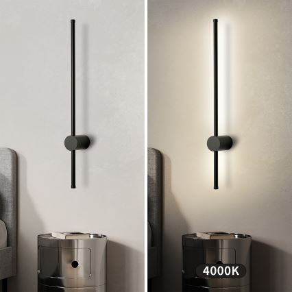 Brilagi - уличный настенный светильник AURA LED/12W/230V 4000K IP54 65 см черный