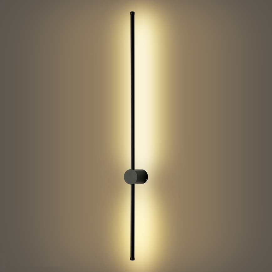 Brilagi - LED наружный настенный светильник AURA LED/20W/230V 3000K IP54 97 cm черный CRI 90