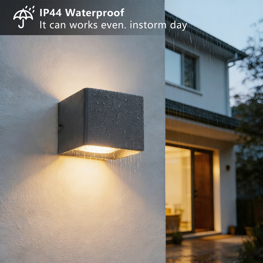 Brilagi - LED наружный настенный светильник DONNANI LED/5W/230V антрацит IP44