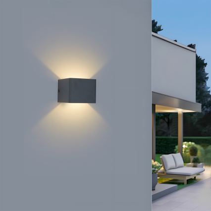 Brilagi - LED наружный настенный светильник DONNANI LED/5W/230V антрацит IP44