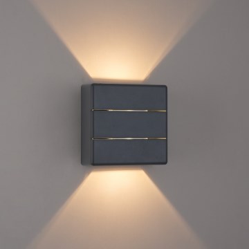Brilagi - LED наружный настенный светильник DOUBLERAY LINE LED/6Вт/230В антрацит IP54