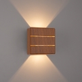 Brilagi -LED Наружный настенный светильник DOUBLERAY LINE LED/6W/230V, декор под дерево, IP54