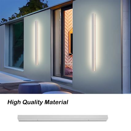 BRILAGI - светодиодный уличный настенный светильник LINEAR LED/22W/230V 3000K IP65 100 см белый CRI 90