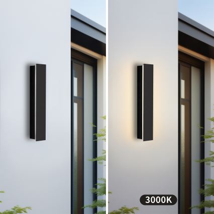 Brilagi - LED уличный настенный светильник LINEAR, 8 Вт, 230 В, 3000 K, IP65, 30 см, черный, CRI 90