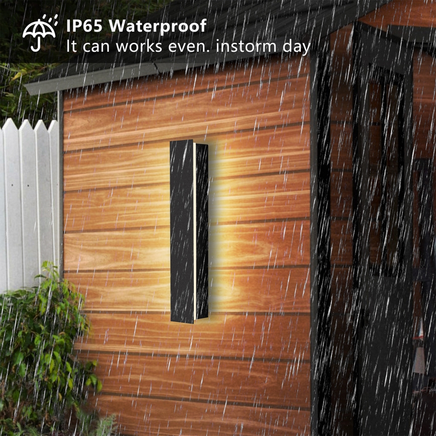 Brilagi - LED уличный настенный светильник LINEAR, 8 Вт, 230 В, 3000 K, IP65, 30 см, черный, CRI 90