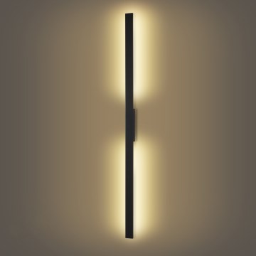 Brilagi - LED наружный настенный светильник LUNA LED/30W/230V 3000K IP65 150 см черный CRI 90