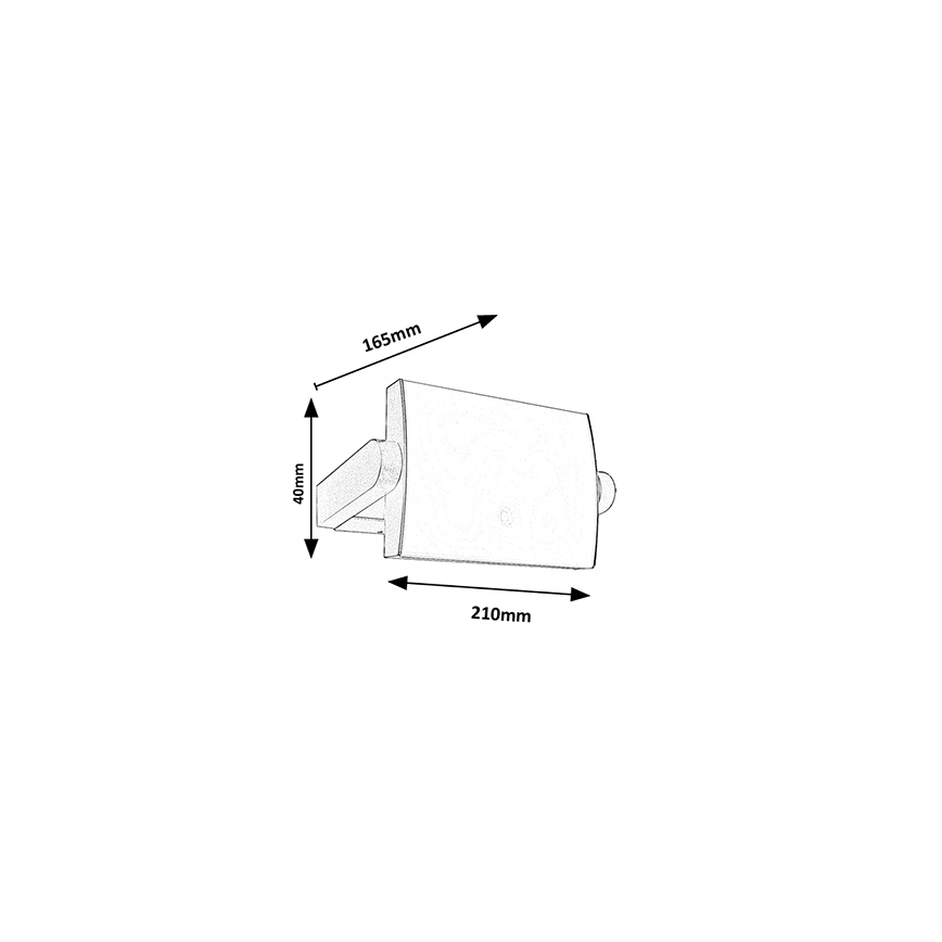 Brilagi - LED уличный настенный светильник ANKLE с датчиком, 18W, 230V, 4000K, IP65, антрацит