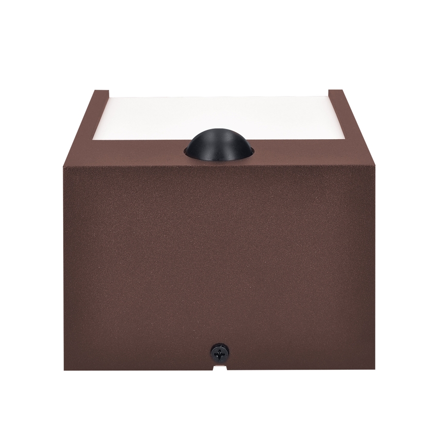 Brilagi - уличный настенный светильник TERNI LED/12W/230V с датчиком, коричневый, IP44