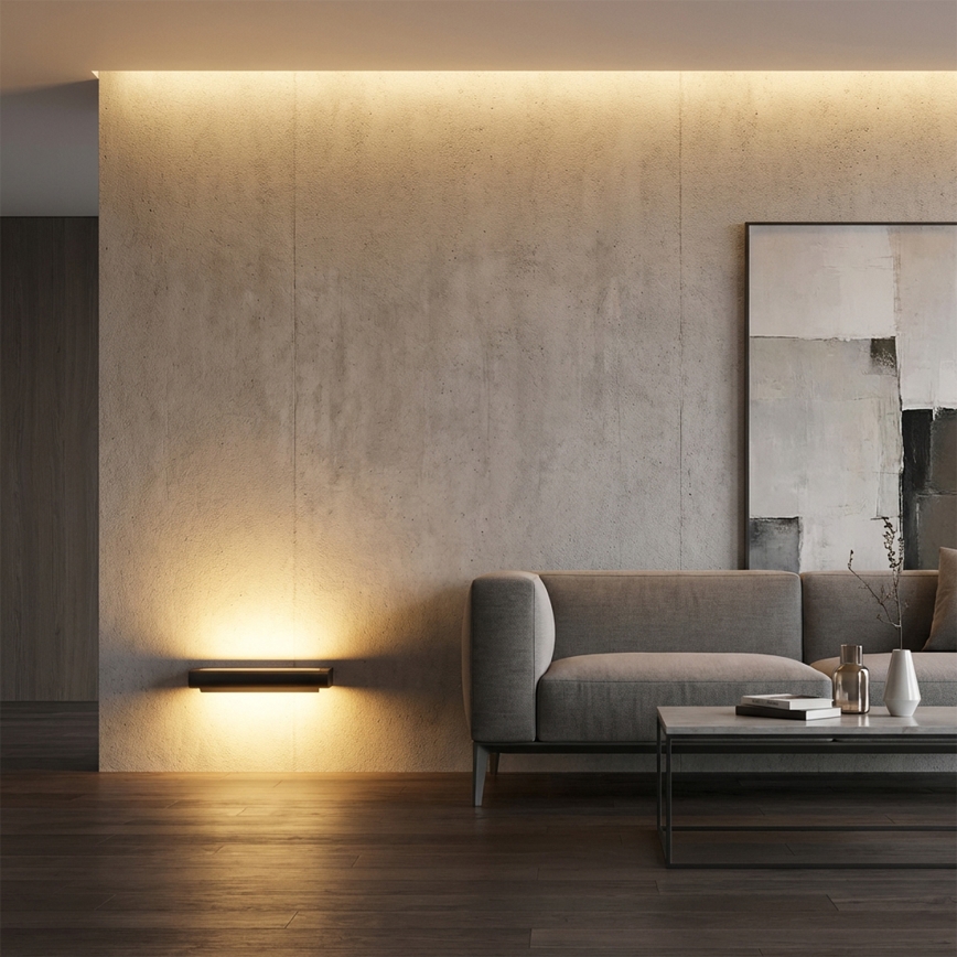 BRILAGI - LED Наружный настенный светильник для фасада SALERNO LED/12 Вт/230 В 35,5 см антрацит IP65