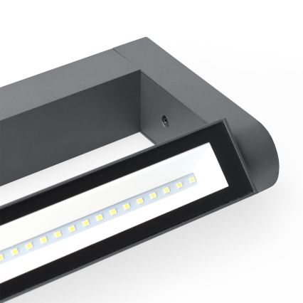 BRILAGI - LED Наружный настенный светильник для фасада SALERNO LED/12 Вт/230 В 35,5 см антрацит IP65