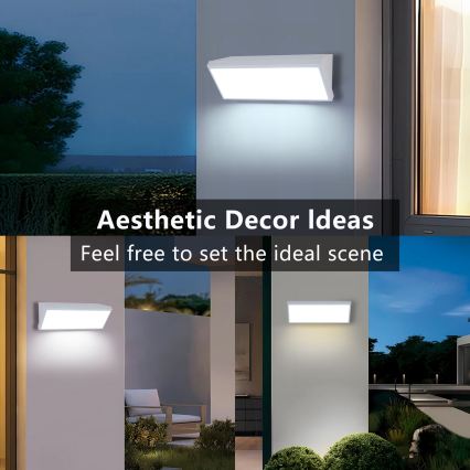 Brilagi - LED наружный настенный светильник TRIANGLE LED/42W/230V белый IP65