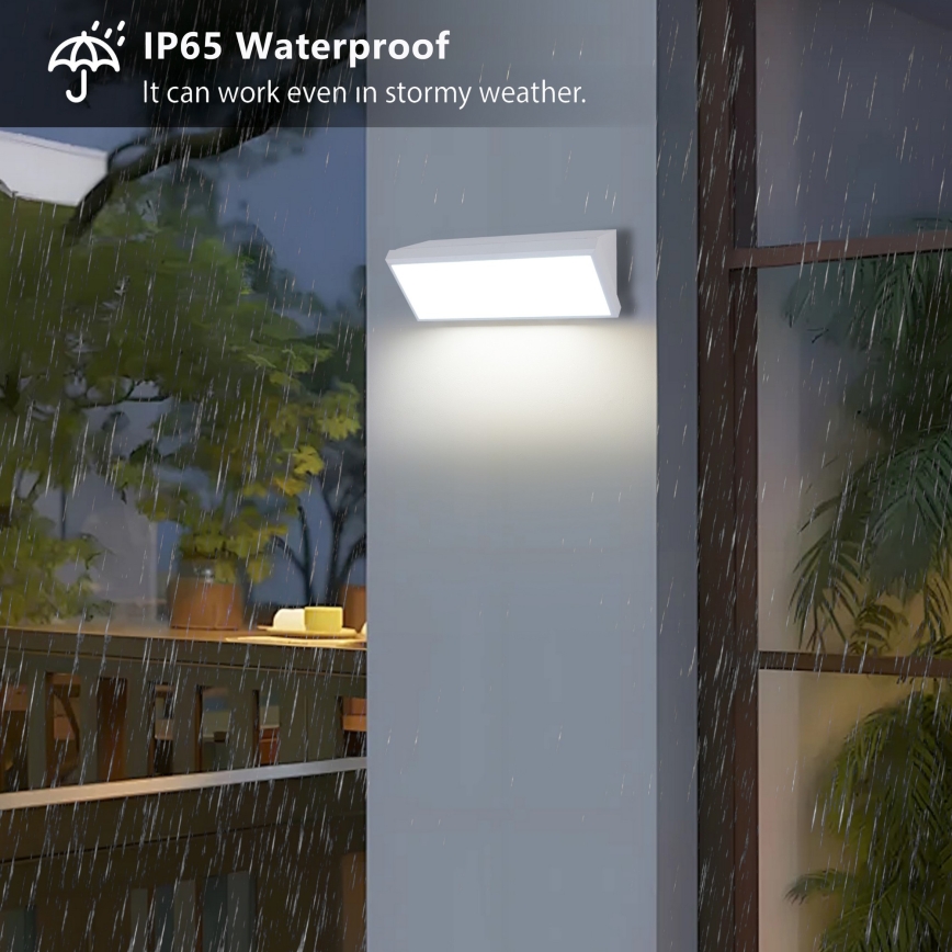 Brilagi - LED наружный настенный светильник TRIANGLE LED/42W/230V белый IP65